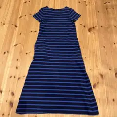 無印良品　ボーダーワンピース