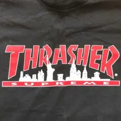 THRASHER SUPREME 黒 Tシャツ