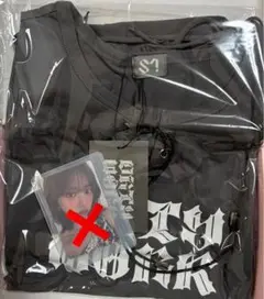 aespa 中華限定 ポップアップ tシャツ紺色 / 灰色