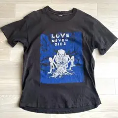 ヴィンテージ Tシャツ　ダメージT　半袖　古着　USED 黒系　スカルプリント