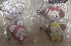 mikko フロッキーヘアクリップ 前髪クリップ カプセルトイ キャミー スフレ