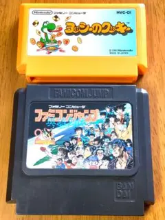 ★美品★　FCソフト2本　ファミコンジャンプ＋ヨッシーのクッキー
