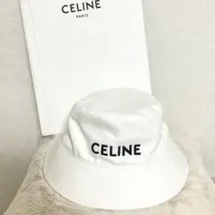 セリーヌ CELINE バケットハット バケハ 帽子 ホワイト