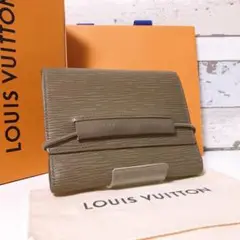 ルイヴィトン ポルトフォイユ エラスティック エピ 三つ折り財布