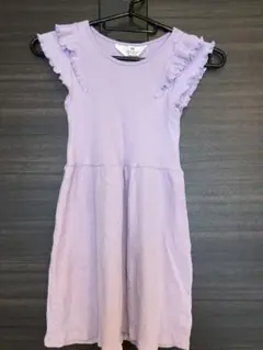 美品♪ H&Mフラッタースリーブコットンワンピース