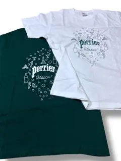 新品 非売品 ペリエ Tシャツ M 2枚セット 白 緑