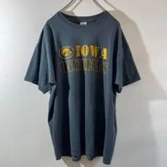 T-14 GILDAN Iowa Hawkeyes Tシャツ グレー Lサイズ