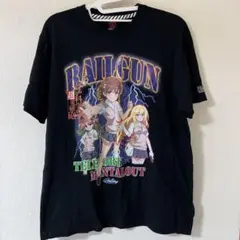 ローリングクレイドル とある科学の超電磁砲 コラボTシャツ Lす