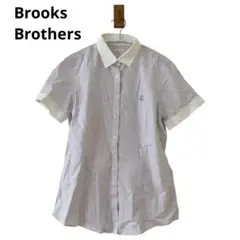 0253 BrooksBrothersブルックスブラザーズ半袖ストライプYシャツ