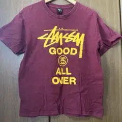 Stüssy ワインレッド Tシャツ S