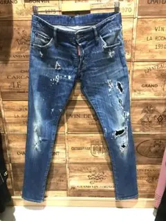 DSQUARED2 ダメージジーンズ デニム レギュラークレメント サイズ44