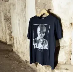 TUPAC グラフィック Tシャツ ブラック