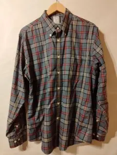 Brooks Brothers Regent L 長袖シャツ 青系チェック