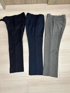 メンズ　夏用　ネイビー・グレー スラックス ウエスト76cm