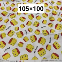 211 フエキノリ柄　生成り　オックス生地　105×100