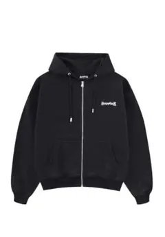 supplier黒フルジップパーカー