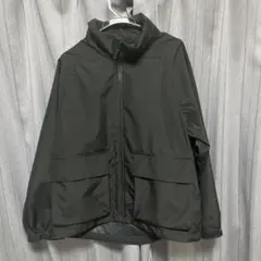 【新品】ウィンドプルーフスタンドブルゾン　GU ジャケット　ブラック　メンズ
