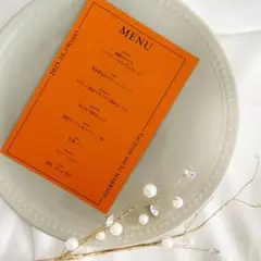 60円/部 メニュー表 Type.4 orange