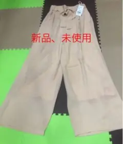 ウエストリボンパンツ ピンクベージュ