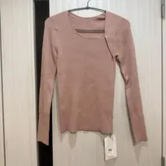 snidel Sustainaアシメリブニットプルオーバー【8/31まで】