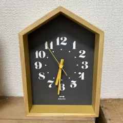 BRUNO ウッドハウスクロック ブラック