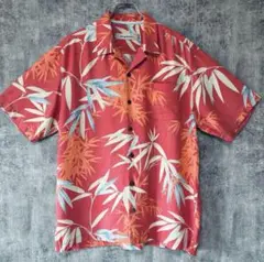 【Tommy Bahama】トミーバハマ:シルク100%アロハシャツL