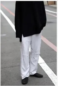 23AW ANCELLM アンセルム クラッシュスウェットレイヤードパンツ