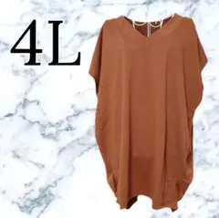 新品 レディース 大きいサイズ 千趣会 ゆったり V首 Tシャツ 4L