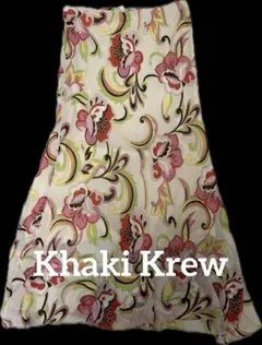 Khaki Krew シフォンスカート　フリーサイズ