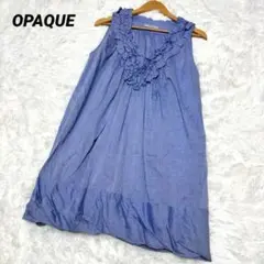 【オペーク】/OPAQUE/ノースリーブワンピース/（M）/ブルー/ワールド