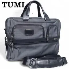 TUMI 2way 拡張 ビジネスバッグ ショルダー グレー A4収納 多収納
