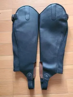 ハーフ チャップス (黒) ゲートル 本革 レザー Klaus チャップス S