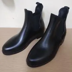 ブラックレザー チェルシーブーツ