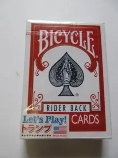 【未開封】トランプ バイスクル ライダーバック 赤