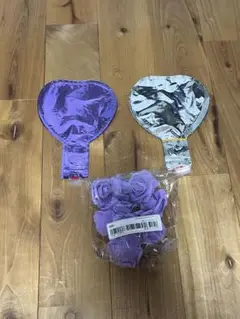 盛り髪 ハート型バルーン造花10個セット