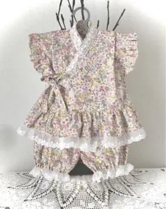ハンドメイド　甚平かぼちゃパンツ 80サイズ