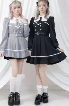 ハロウィン☆XL完売サイズ DearMyLove 探偵ネクタイワンピース