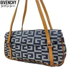 良品 GIVENCHY ジバンシー ショルダーバッグ キャンバス レザー 肩掛け