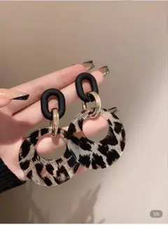 レオパード柄　キーホルダー・チャーム　2点セット