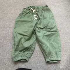 オリーブグリーン ボトムス ゴムウエスト