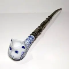 猫のキセル 煙管 磁器 骨董品