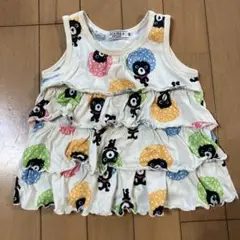 ダブルビー　カラフルドーナツ柄タンクトップ 80