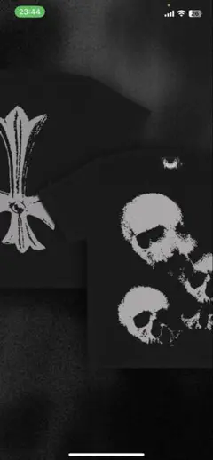 yxngbratz スカルプリント Tシャツ 黒 Sサイズ