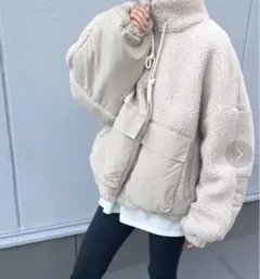canal jean via j アウトポケットボアジャケット