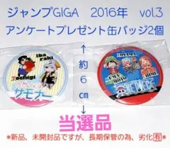 ワンピース　左門くんはサモナー　缶バッジ　ジャンプGIGA　当選品