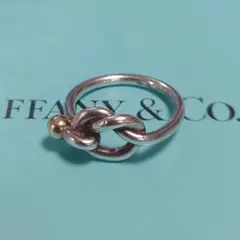 TIFFANY ティファニー ラブノットリング SV925/750 10号