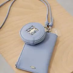 Chico レザーポーチ付きスマホショルダー