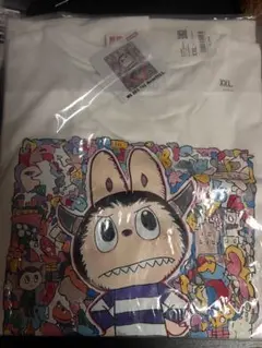 ユニクロ　ラブブ　コラボ　Tシャツ　ホワイト　POPMART