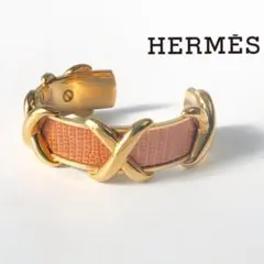 エルメス HERMES バングル GP クロス ブレスレット 宝飾 ロゴ 刻印