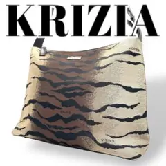 美品　KRIZIA ショルダーバッグ　斜め掛け　ナイロン　トラ柄
